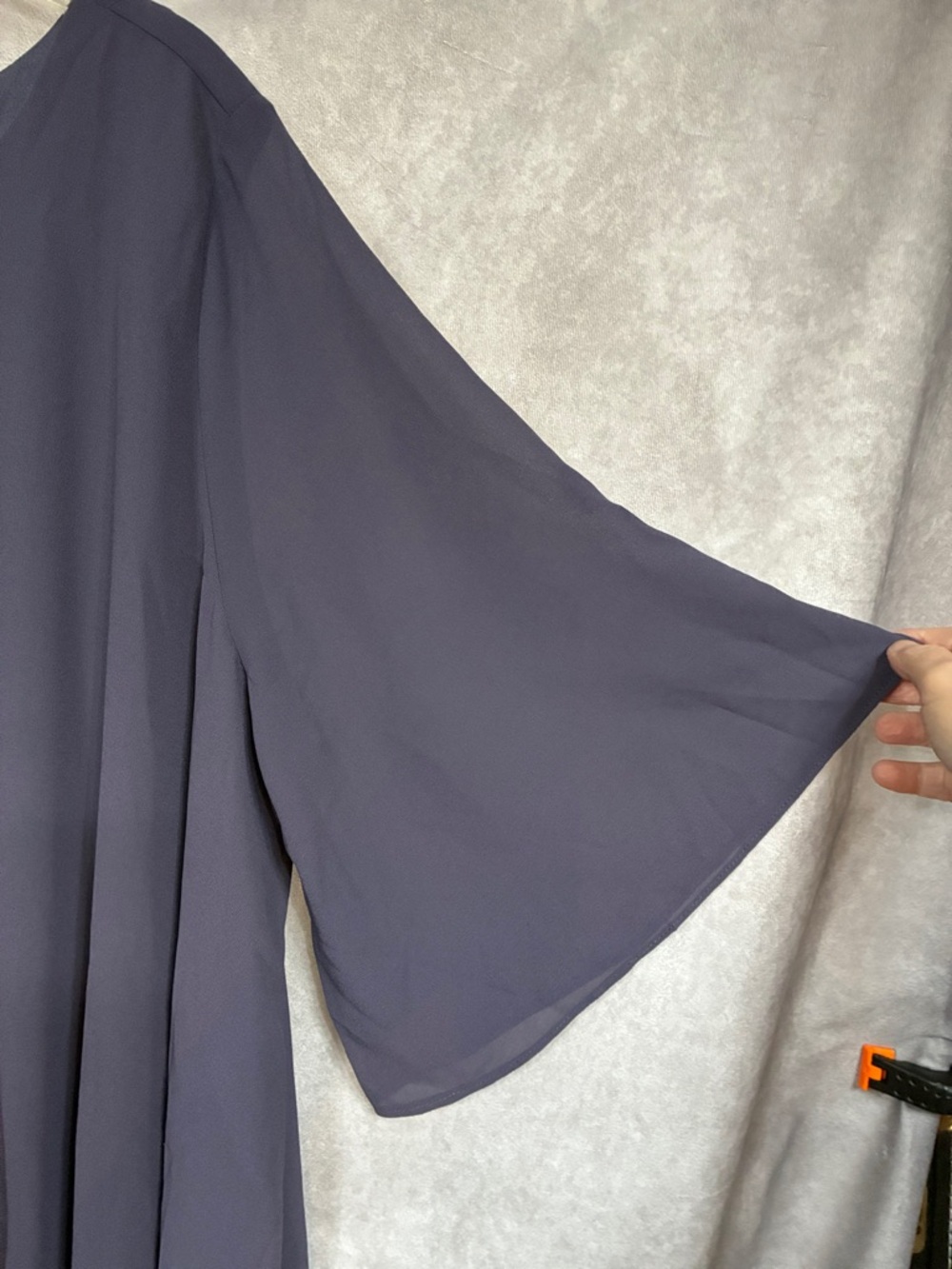 Hanna Nikole Charcoal Layered Wide-Leg Pantsuit for Mother of the Bride - Picture 3 of 11